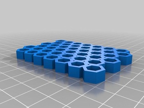 hexagon-Muster Kunst-tools kundengebundene 3d print model - Mito3D