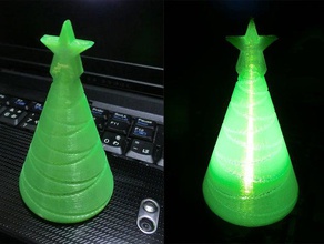 küçük Noel ağacı telefon led ışık dekor dekorasyon iphone 3d print model - Mito3D