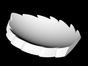 leafshell Dekor blatt Blatt schale shell 3d print model - Mito3D