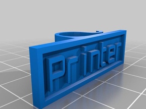 personalizzabile cavo etichetta organizzazione customizer sfida openscad utile 3d print model - Mito3D