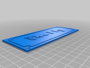 shelly name sign signs & logos customized 3d print model - Mito3D