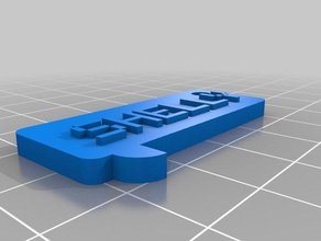 shelly name plate generator coins & badges customized 3d print model - Mito3D