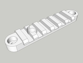picatinnyrail fx bobcat airrifle sport & im freien Blaspistole mount picatinny picatinny-schiene rail 3d print model - Mito3D