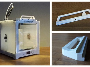 ultimaker2 minimalist front panel 3d printer accessories door enclose enclosure ultimaker 3d print model - Mito3D
