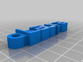 llavero laura de l'organisation personnalisé 3d print model - Mito3D