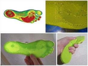 densidade variável palmilha biologia chiropodist registados pés de pé calçado inserir podólogo podologia sapato 3d print model - Mito3D