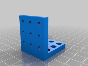 il mio personalizzato parametrico angolo di fissaggio famiglia su misura 3d print model - Mito3D
