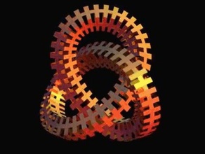 escher kalın düğüm matematik sanatı 3d print model - Mito3D