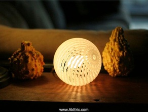 light orb 01 decor bulb candelabra candle illumination lighting ornament sphere votive 3d print model - Mito3D