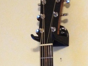 la guitarra acústica de percha música hangar 3d print model - Mito3D