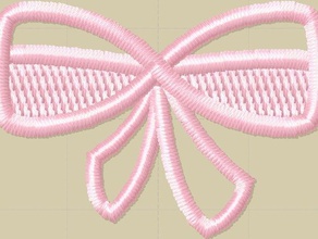 free standing lace ribbon - embroidery fashion embelilshment fsl 3d print model - Mito3D