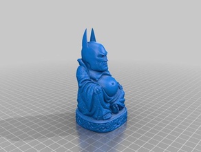 big head batman buddha ornament großen Kopf 3d print model - Mito3D