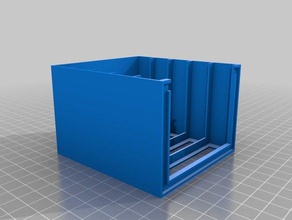 drawer housing - stackable organization 3d print model - Mito3D
