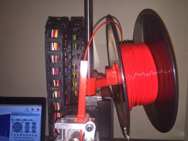 printrbot simple en métal de l'axe z filaments support bobine Imprimante 3d accessoires filament guide stabilisateur 3D print model - Mito3D