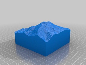 mt elbrus 10km collectible mountain sport & outdoors 3dtopo climbing seven summits 3d print model - Mito3D