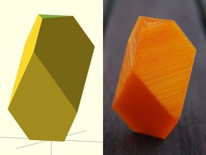 d rer's solid 60 sculptures customizer durer melencolia rhombohedron trapezohedron 3d print model - Mito3D
