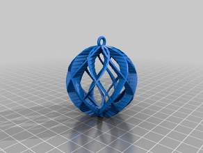 il mio personalizzato spirale sfera ornamento - customizer abilitato arredamento su misura 3d print model - Mito3D