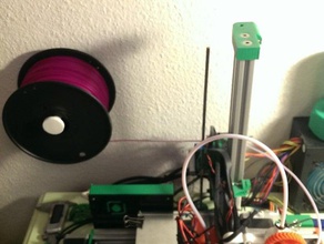 spool holder wall mount 3d printer accessories filament ormerod 3d print model - Mito3D