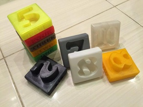 zahlen-Turm early learning Spielzeug math früh lernen zahlen - 3d print model - Mito3D