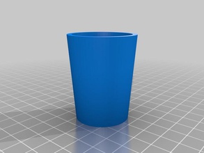 parametric shotglass other cup household kitchen script 3d print model - Mito3D