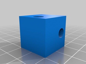qube 20 Winkel von 90 ° m6 3d-drucken 3d print model - Mito3D