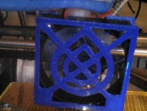 reprap logo 50mm fan de la grille L'imprimante 3d pièces 3d print model - Mito3D