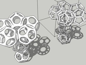 playful polyhedral piling possibilities - dodecahedra 1 sculptures dodecahedron pile sculpture tower 3d print model - Mito3D