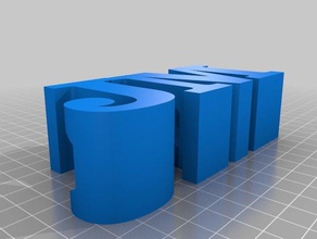 jm pensil les signes et logos personnalisé 3d print model - Mito3D