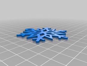 mon personnalisés coupe de flocon neige personnalisé 3d print model - Mito3D
