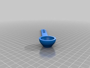 cuchara de té 9ml cocina y comedor personalizado 3d print model - Mito3D