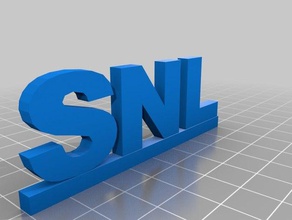 snl logo 3d baskı 3d print model - Mito3D