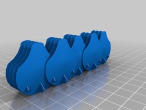 meu personalizados escala de peixes impacto colete personalizado 3d print model - Mito3D