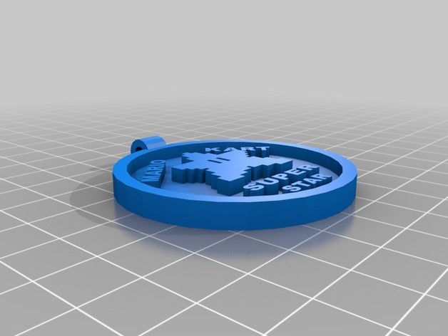 mario kart medal 3d printing star 3D print model - Mito3D