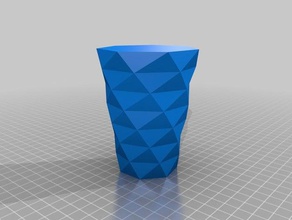 personalizzato twisted poligono vaso i contenitori su misura 3d print model - Mito3D