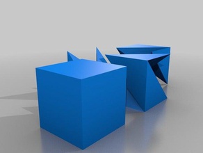z cube math art puzzle 3d print model - Mito3D