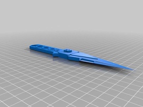 throwing knife lucky 8 3d printing 3d print model - Mito3D
