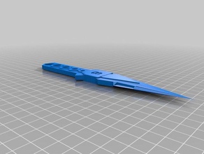 throwing knife lucky 8 hole 3d printing 3d print model - Mito3D