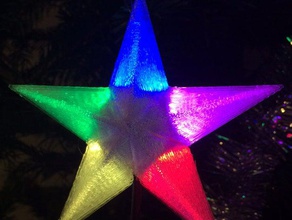 Weihnachten Stern leuchtet Dekor ornament customizer Licht 3d print model - Mito3D