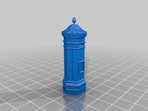 britischen viktorianischen Briefkasten Gebäude & Strukturen 28 Architektur british postbox wargaming 3d print model - Mito3D