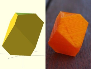 d rer's solid 72 sculptures customizer durer melencolia rhombohedron trapezohedron 3d print model - Mito3D