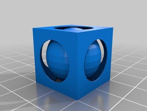 mein kundenspezifischen captive ball Mathe-Kunst kundengebundene 3d print model - Mito3D