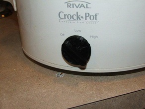 crock pot bouton d'autres ménage cuisine openscad 3d print model - Mito3D