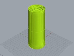 desenvolver cilindro nyoibow1 brinquedo & acessórios para jogos stick espada 3d print model - Mito3D