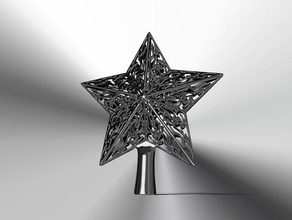 natal izarra a arte árvore de estrela 3d print model - Mito3D