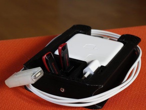 macbook 60w charger cable wrap computer apple organizer pro retina 3d print model - Mito3D