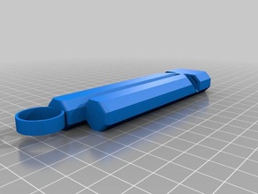 train whistle key chain 3d printing ring 3d print model - Mito3D