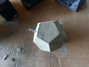 personnalisable en béton moule passe-temps art artistique le ciment customizer personnalisateur de défi amusant openscad à l'extérieur utile 3d print model - Mito3D