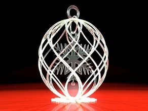 snowflake christmas decoration decor 3d print model - Mito3D