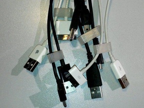 cable clip organizer organization cord organize 3d print model - Mito3D