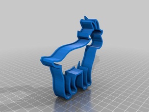 cabra del cortador de la galleta cocina y comedor cookie cookiecutter las cookies galletas 3d print model - Mito3D